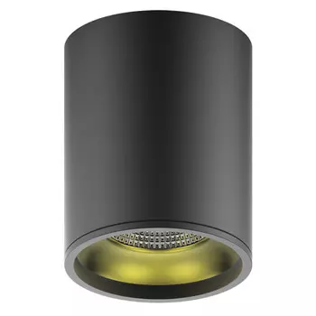 светильник накладной GAUSS Overhead 12Вт LED 3000K 105мм черный