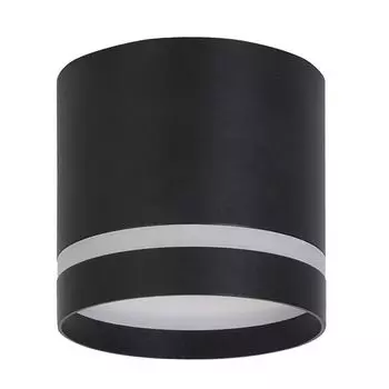 светильник накладной GX53 GLANZEN 80мм черный