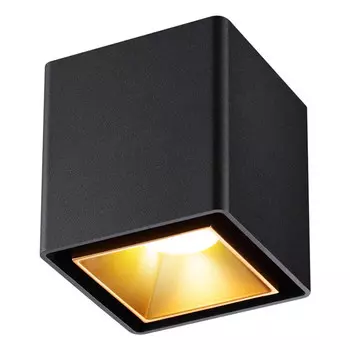 светильник накладной NOVOTECH Recte LED 10Вт квадратный металл черный