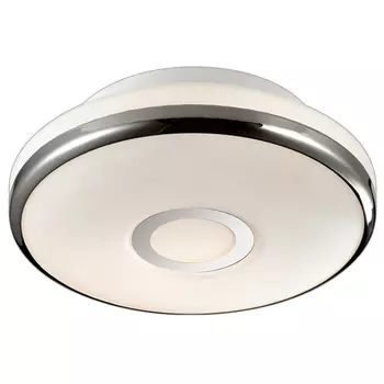 светильник настенно-потолочный для ванной ODEON LIGHT Ibra E27 60Вт IP44 белый хром
