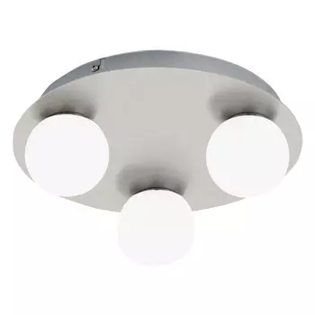 светильник настенно потолочный EGLO Mosiano 3x3,3Вт LED IP44 нержавеющая сталь