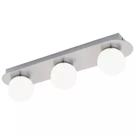 светильник настенно потолочный EGLO Mosiano 3x3,3Вт LED IP44 сталь хром