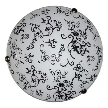 светильник настенно-потолочный Jupiter Lighting Завиток 1х60Вт Е27 металл стекло