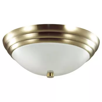 светильник настенно-потолочный LUMION Vintage E27 2х60Вт металл стекло античная латунь