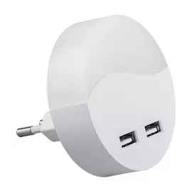 светильник ночник FERON 0,45Вт LED 100Лм 3000К c usb белый