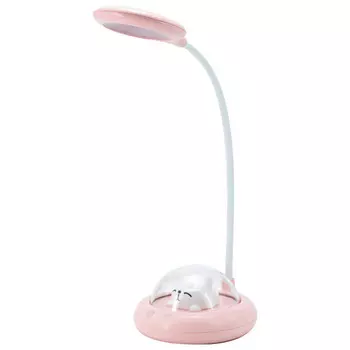 светильник-ночник ФОТОН 4Вт КОСМИЧЕСКИЙ КОТ аккумуляторный настольный розовый