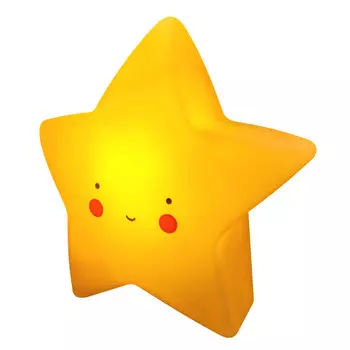 светильник ночник OGM Звезда 3хLR44 акрил желтый