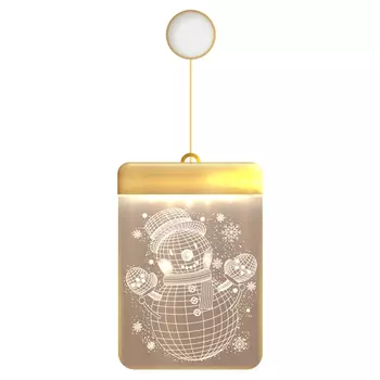 светильник ночник RITTER Snowman 3D рождественский 11Лм 6500К прозрачный