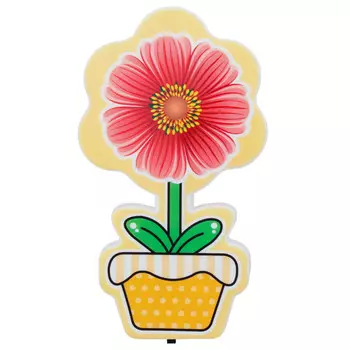 светильник ночник светодиодный СТАРТ 3LED 0,5Вт Цветок красный