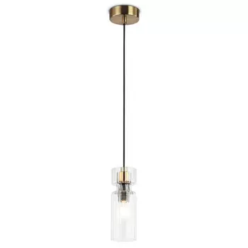 светильник подвесной AMBRELLA High Light E14 40Вт черный/латунь/прозрачный