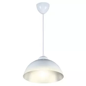 светильник подвесной Apeyron 1 х Е27 х 40 Вт, белый с серебром