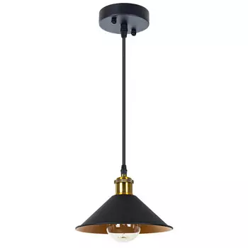 светильник подвесной ARTE LAMP Cappello E27 1х60Вт металл черный
