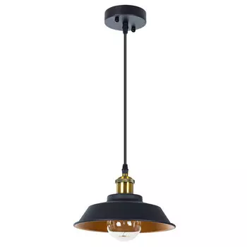 светильник подвесной ARTE LAMP Cappello E27 1х60Вт металл черный