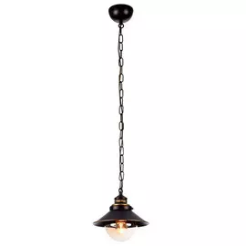 светильник подвесной ARTE LAMP Grazioso 1x60Вт Е27 металл стекло коричневый