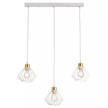 светильник подвесной DE FRAN Агрия Е27 3х60Вт белый золото