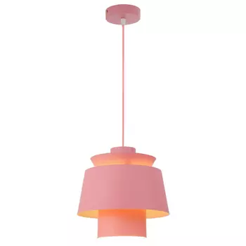 светильник подвесной DE FRAN Azur 1х60Вт Е27 220В розовый/белый