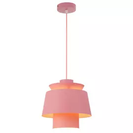 светильник подвесной DE FRAN Azur 1х60Вт Е27 220В розовый/белый