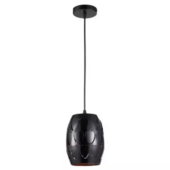 светильник подвесной DE FRAN Классика Е27 220В 1х60Вт черный+золото металл