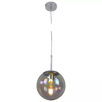 светильник подвесной DE FRAN Paris E27 1х60Вт стекло хром