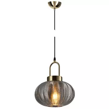 светильник подвесной DE FRAN Paris Е27 1х60Вт дымчатое стекло