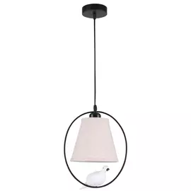 светильник подвесной DE FRAN Selina 1х60Вт Е27 220В голуби черный