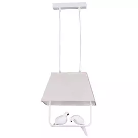 светильник подвесной DE FRAN Selina 2х60Вт Е27 220В голуби белый