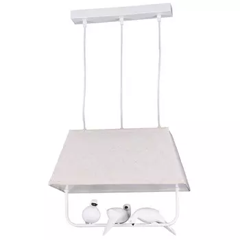 светильник подвесной DE FRAN Selina 3х60Вт Е27 220В голуби белый