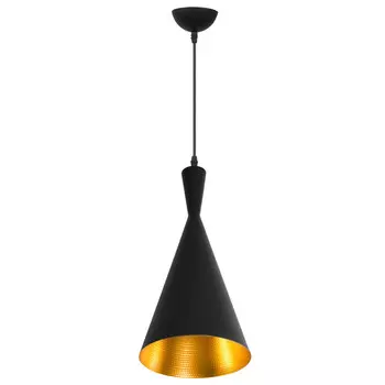 светильник подвесной DE FRAN Sirius New 1х60Вт E27 металл графит золото