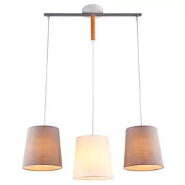 светильник подвесной DE FRAN Tombolo 3х60Вт E27 220В белый/серый