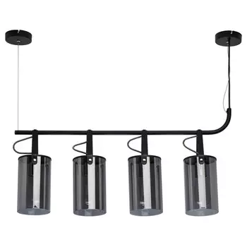 светильник подвесной DEMARKT Тетро 4х40Вт E27 металл черный