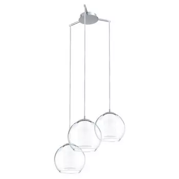 светильник подвесной EGLO Bolsano 3х60Вт E27 стекло белый