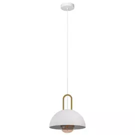 светильник подвесной EGLO Calmanera 1x40Вт E27 сталь белый латунь