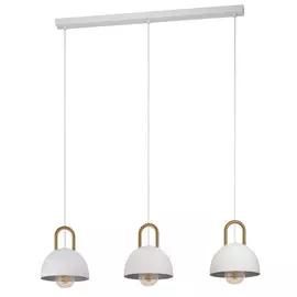 светильник подвесной EGLO Calmanera 3x40Вт E27 сталь белый латунь