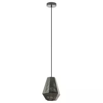 светильник подвесной EGLO Chiavica 1x28Вт E27 сталь никель черный