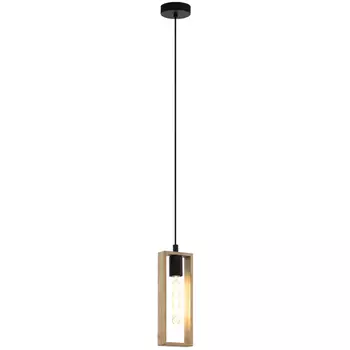 светильник подвесной EGLO Littleton 1x60Вт E27 сталь черный