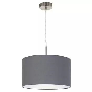 светильник подвесной EGLO Pasteri 1х60Вт E27 сталь серый