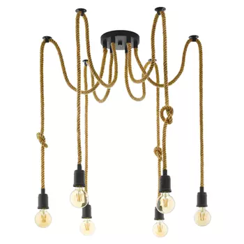 светильник подвесной EGLO Rampside 6х28Вт E27 черный