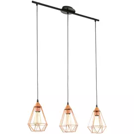 светильник подвесной EGLO Tarbes 3x60Вт E27 L790 H1100 сталь пластик медный