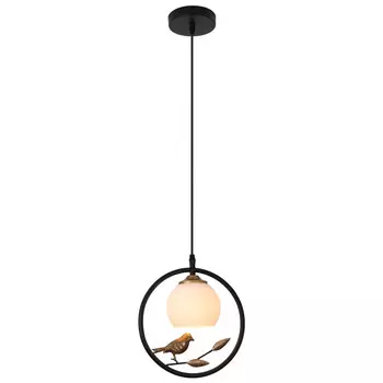 светильник подвесной ESCADA Fly E27 1х40Вт черный золото