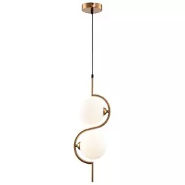 светильник подвесной FREYA Polen 2х40Вт E14 золотой