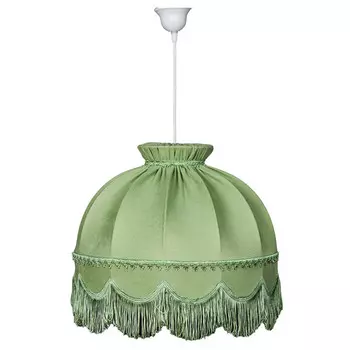 светильник подвесной ЭРКАДО Ретро 60Вт Е27 текстиль фисташка