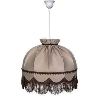 светильник подвесной ЭРКАДО Ретро 60Вт Е27 текстиль капучино