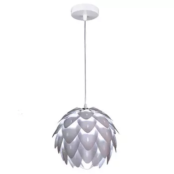 светильник подвесной LAMPLANDIA Arum white 1х60Вт Е27 пластик белый