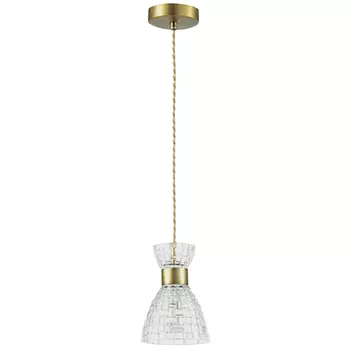 светильник подвесной LUMION Jackie E14 40Вт стекло металл античная бронза