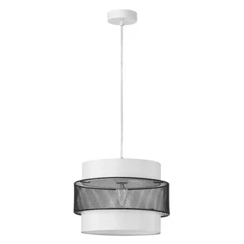 светильник подвесной LUMION Moderni E27 60Вт текстиль металл белый черный