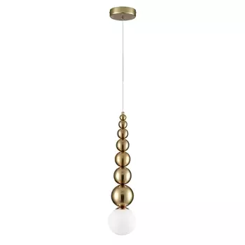 светильник подвесной LUMION Moderni G9 1х20Вт металл стекло золото белый