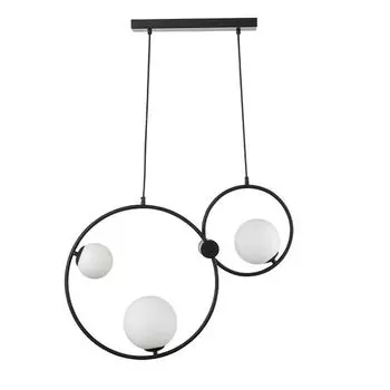 светильник подвесной LUMION Moderni G9 3х35Вт металл стекло черный белый