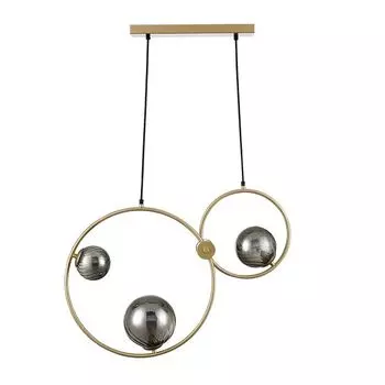 светильник подвесной LUMION Moderni G9 3х35Вт металл стекло шампань дымчатый