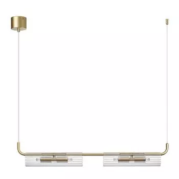 светильник подвесной LUMION Suspentioni G9 4х20Вт металл стекло золотой