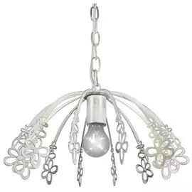 светильник подвесной ПЕТРАСВЕТ Адель 1х60Вт Е27 белый с золотом